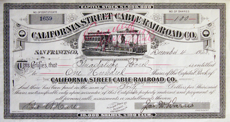 California Street Cable Railroad Co., no. 1659, 1923